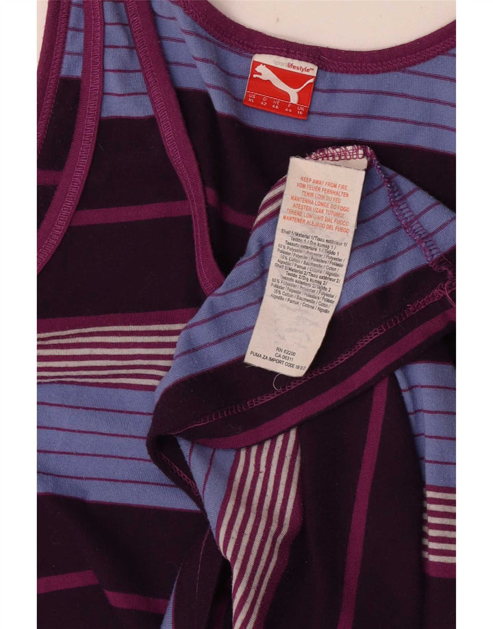 Colete feminino Puma UK 16 grande poliéster listrado multicolorido esportivo