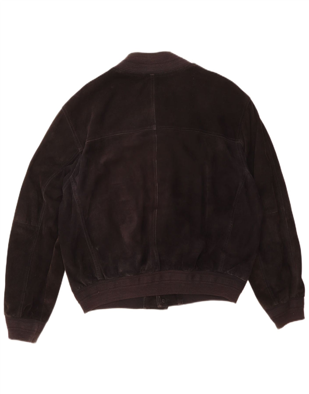 Jaqueta bomber masculina vintage de camurça IT 50 grande preta