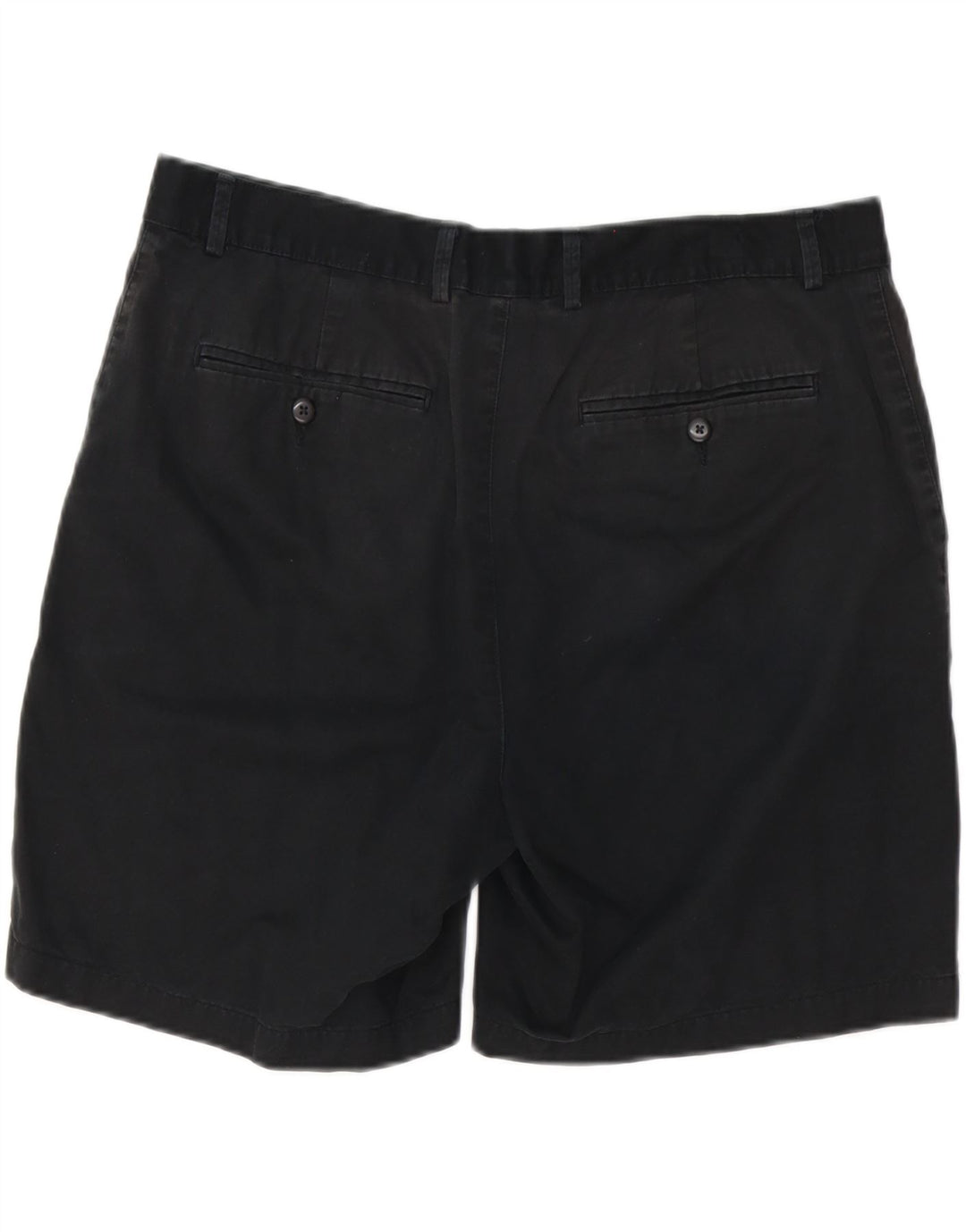 IZOD Mens Chino Shorts W36 Grande Algodão Preto