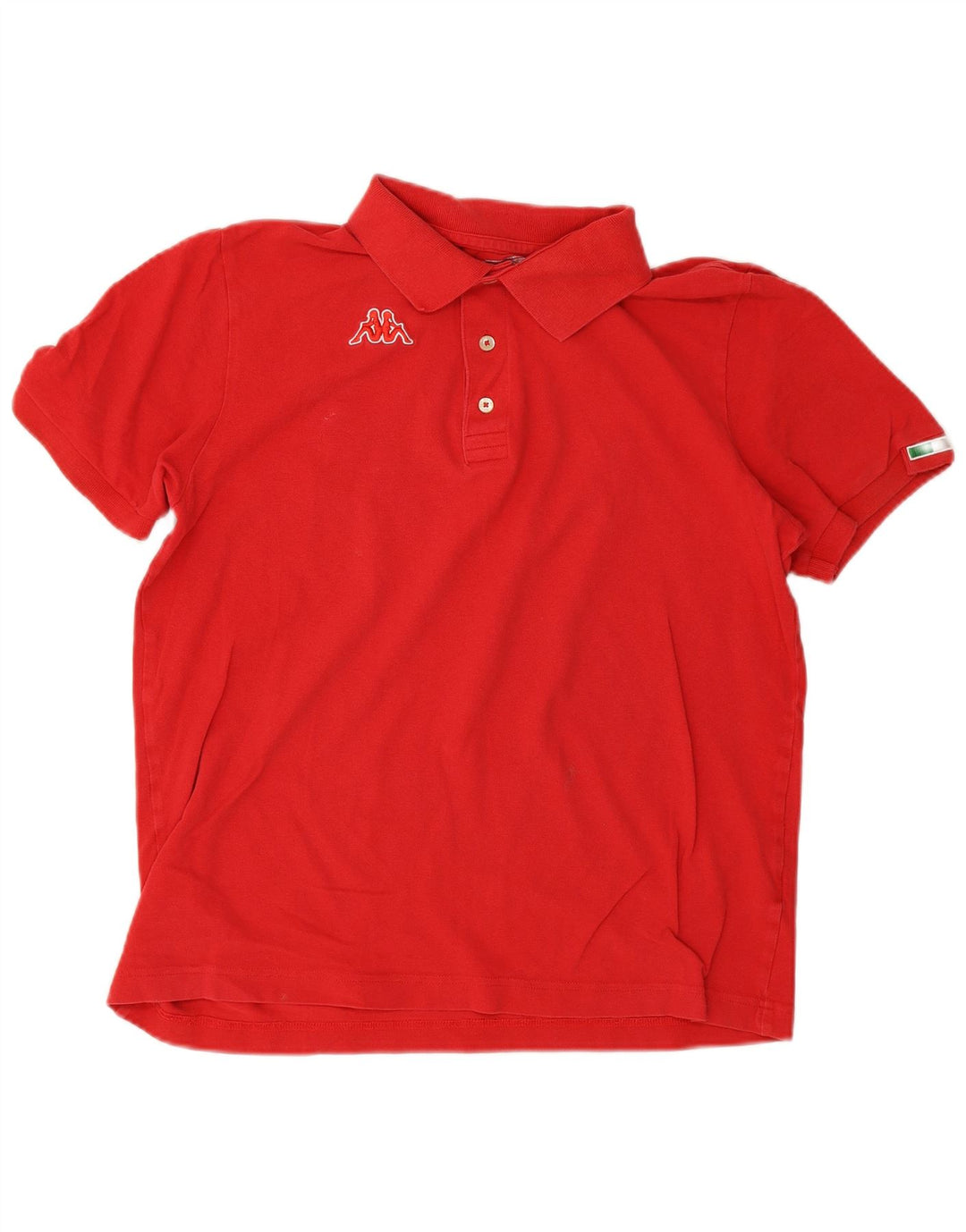 Camisa polo masculina Kappa grande algodão vermelho