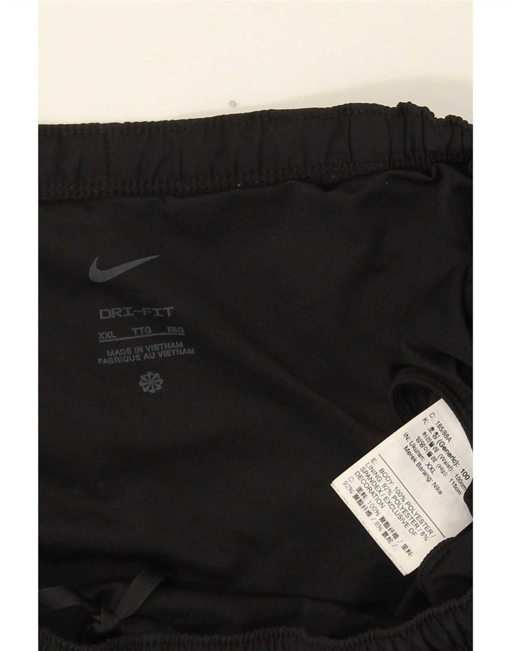 Shorts esportivos masculinos Nike Dri Fit 2XL poliéster preto
