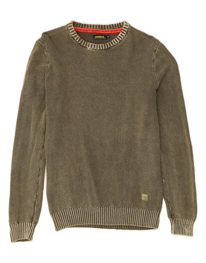 MISTRAL Womens Crew Neck Jumper Sweater UK 20 2XL Green Cotton Vintage Mistral and Second-Hand Mistral from Messina Hembry 