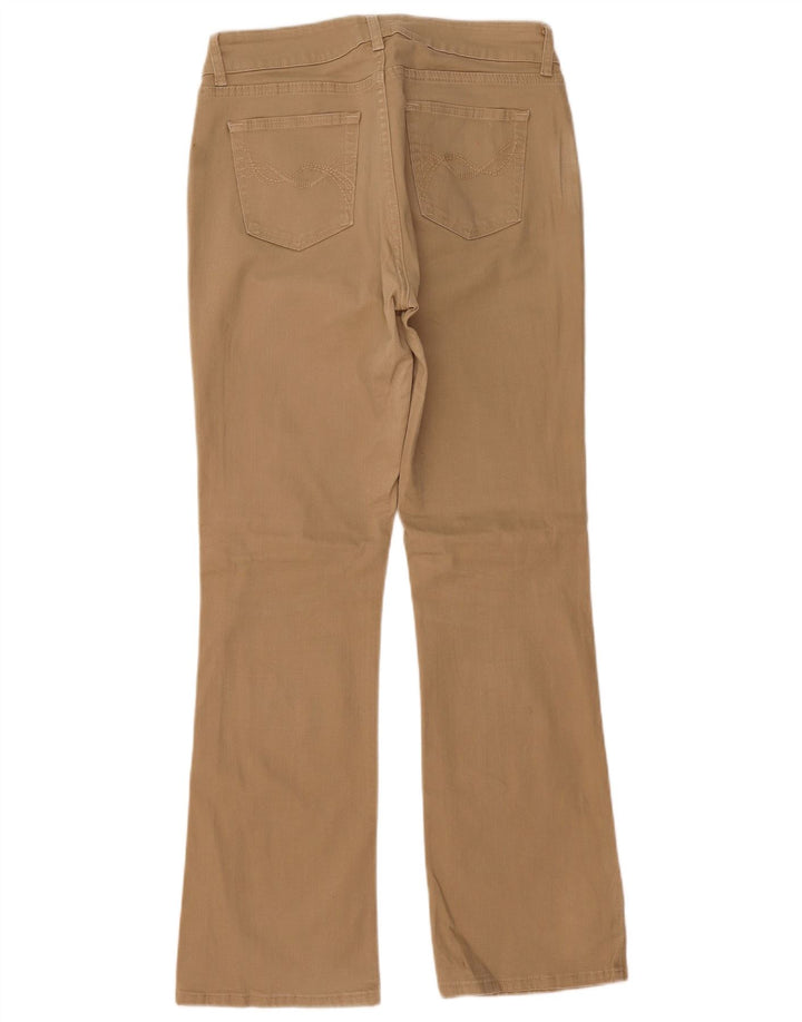LEE Calça feminina casual bootcut US 10 grande W32 L31 algodão bege