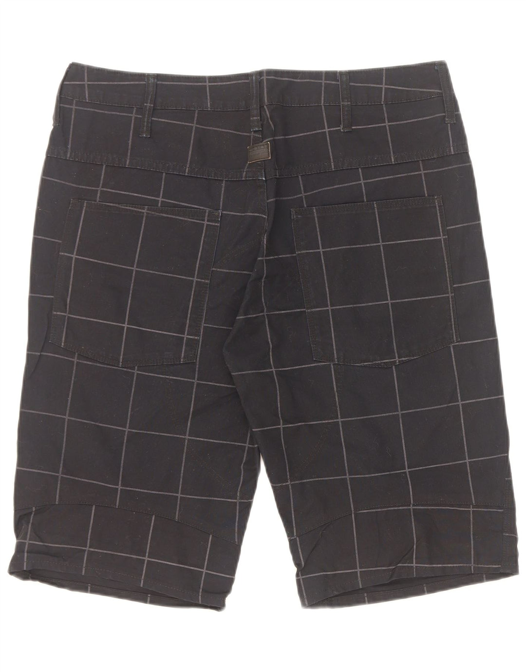 Bermuda masculina G-Star W32 médio preto xadrez algodão