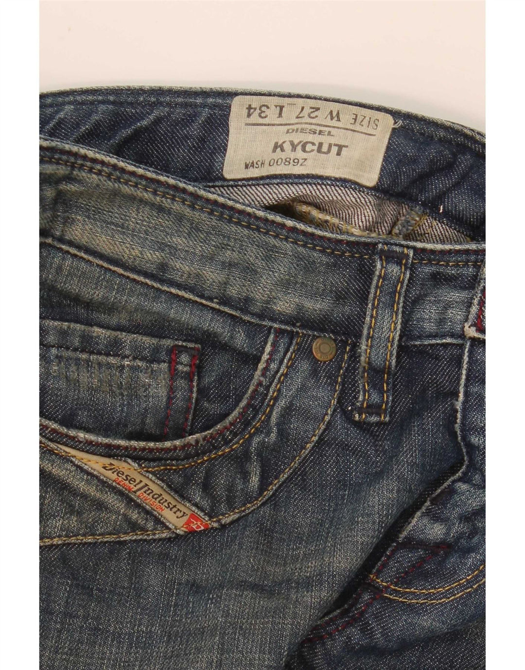 Jeans feminino diesel Kycut reto W27 L30 azul