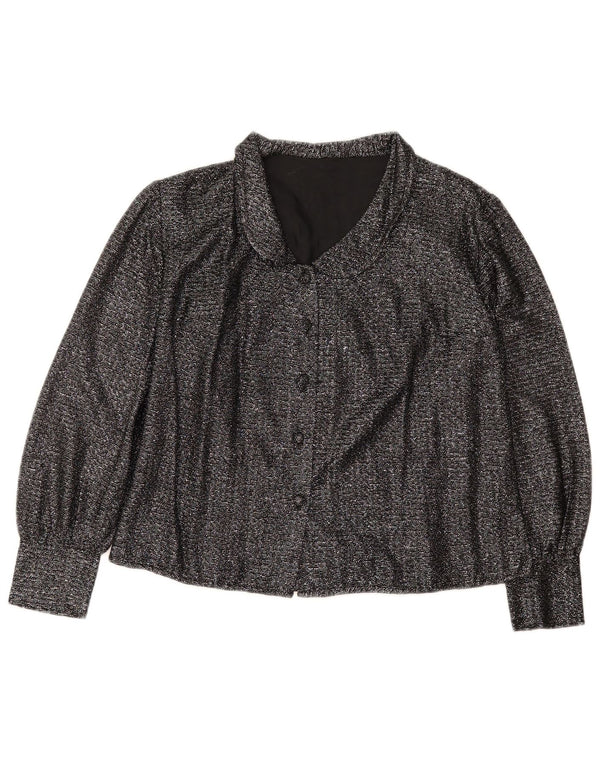 Blusa feminina VINTAGE UK 16 grande preta