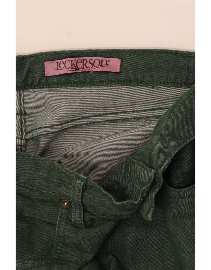 Calça jeans feminina Jeckerson W28 L34 verde