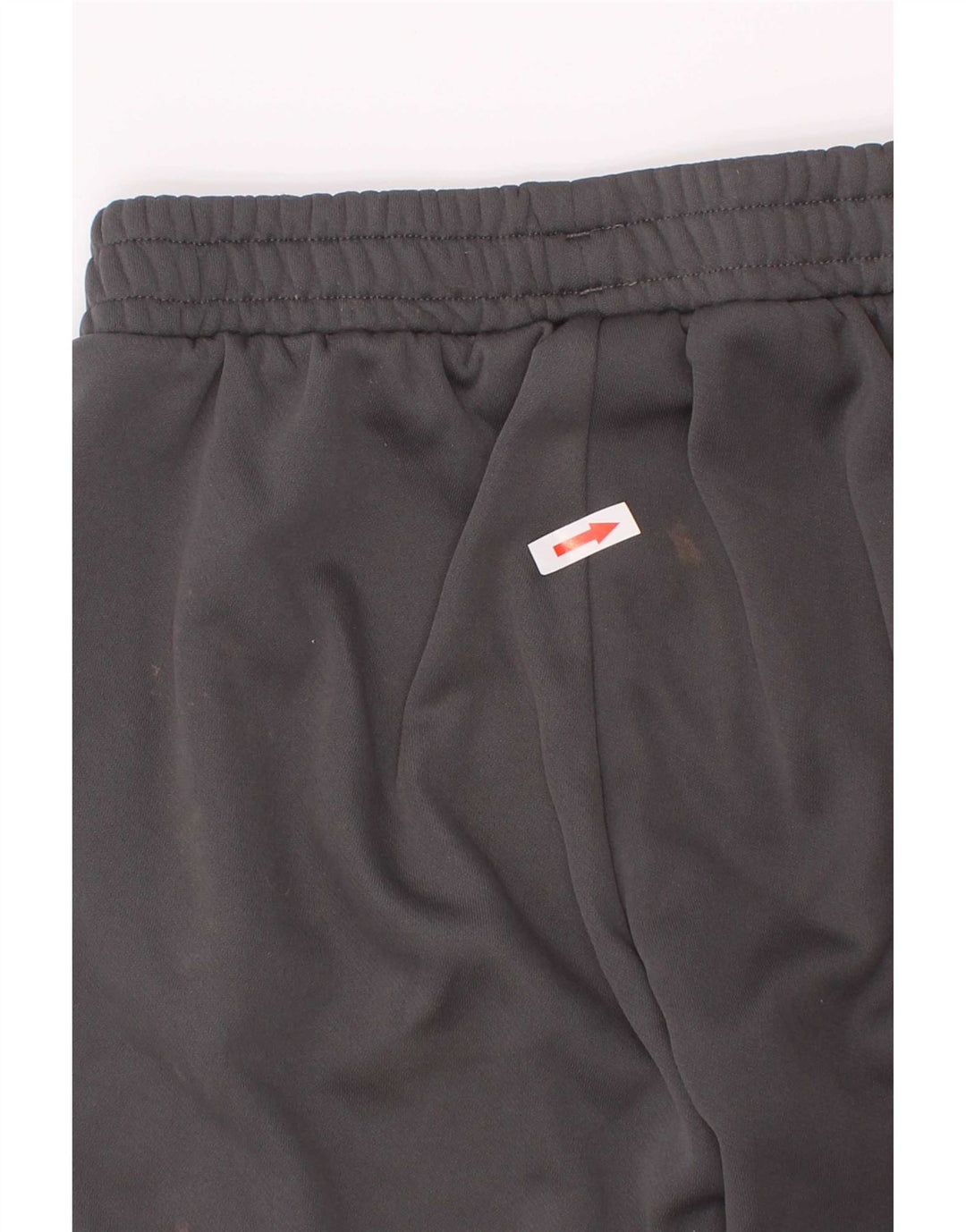 Adidas meninos calças de treino gráfico joggers 7-8 anos cinza poliéster
