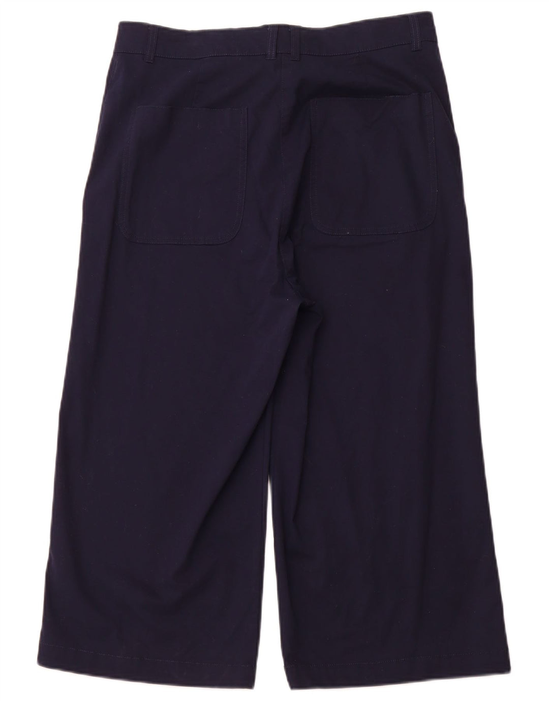 Calça capri feminina de cintura alta JOULES Reino Unido 14 grande W32 L21 azul marinho