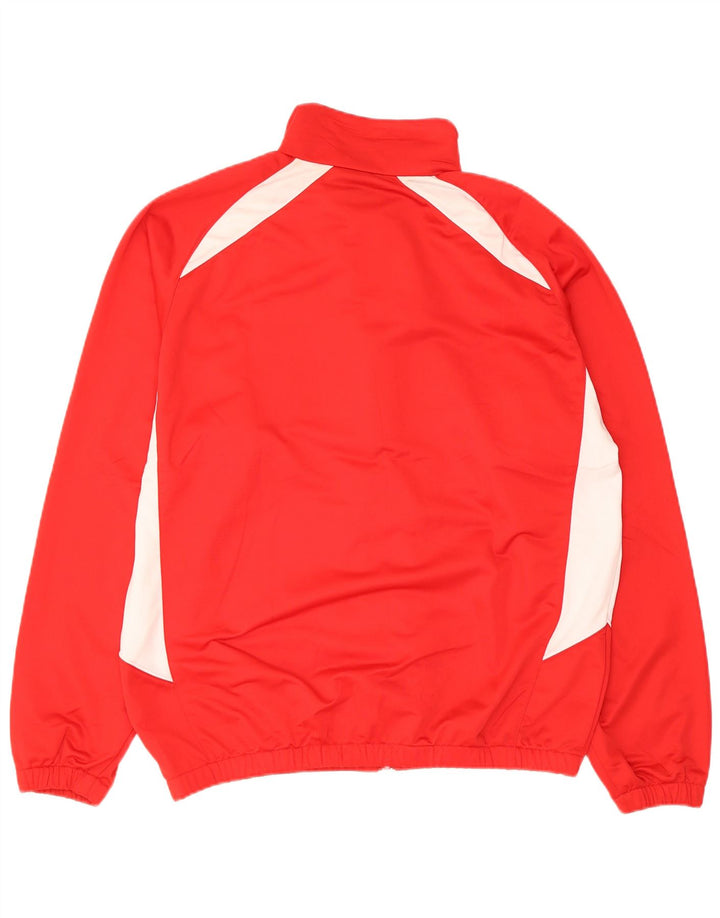 Umbro Mens Tracksuit Top Jacket Grande Poliéster Vermelho Colorblock