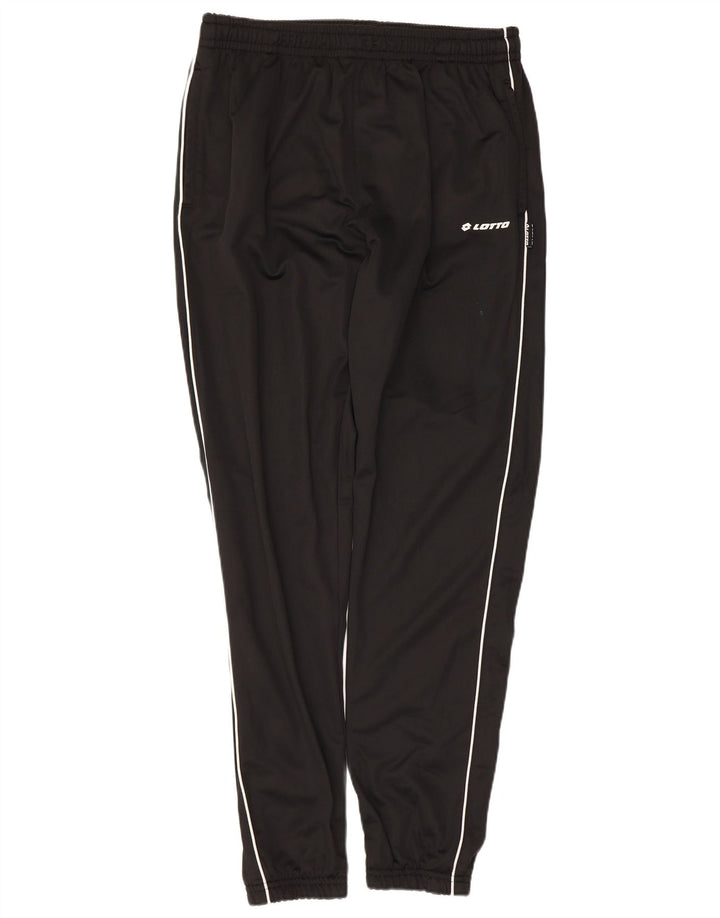 Calça de treino masculina Lotto Joggers grande poliéster preto