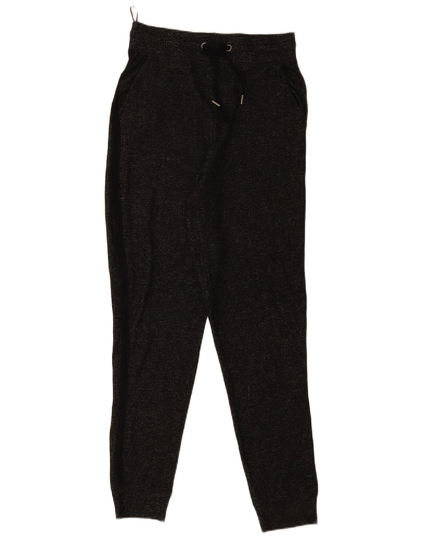 Calça de treino feminina Marks & Spencer Joggers UK 8 pequena cinza manchada