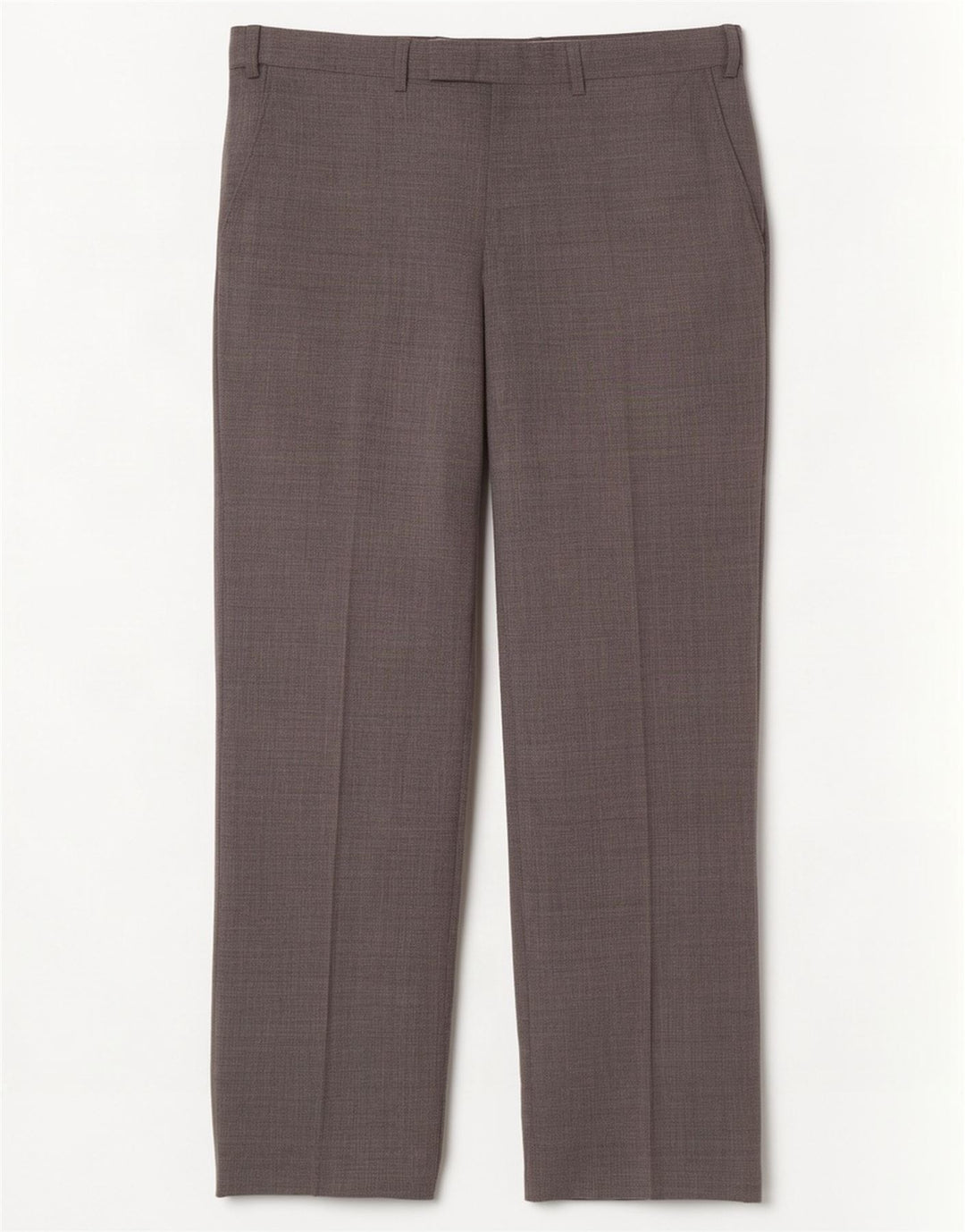 Calça masculina de ajuste regular Marks & Spencer W32 L31 lã cinza