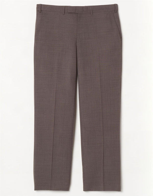 Calça masculina de ajuste regular Marks & Spencer W32 L31 lã cinza