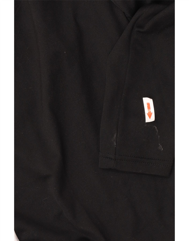 Calça de treino masculina Nike Dri Fit médio preto colorblock poliéster