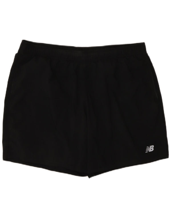 Shorts esportivos regulares masculinos New Balance XL pretos