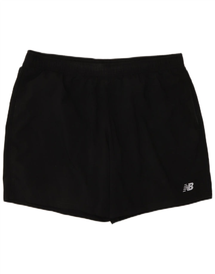 Shorts esportivos regulares masculinos New Balance XL pretos