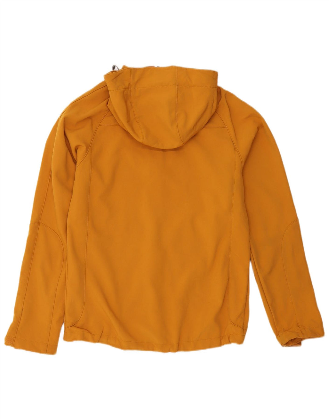 Jaqueta corta-vento encapuçado masculina do armazém da montanha poliéster amarelo Reino Unido 34 XS