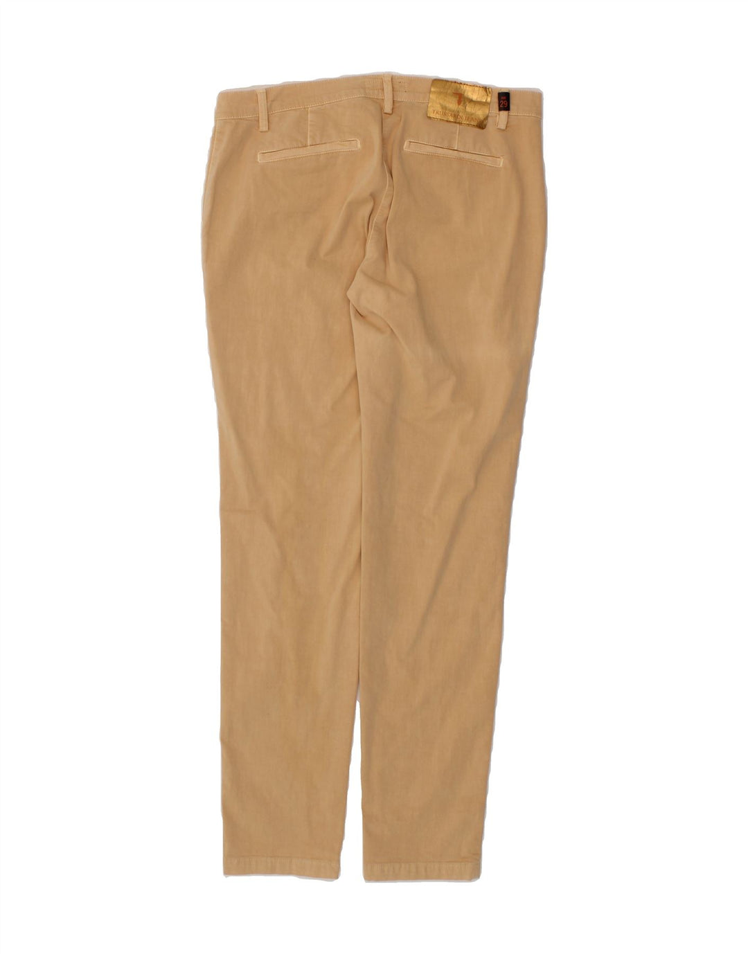 TRUSSARDI Womens Slim Chino Trousers W29 L32 Yellow Cotton Vintage Trussardi and Second-Hand Trussardi from Messina Hembry 