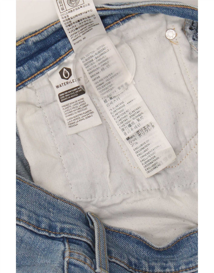 Jeans feminino Levi's Ribcage Straight W31 L29 Azul Algodão