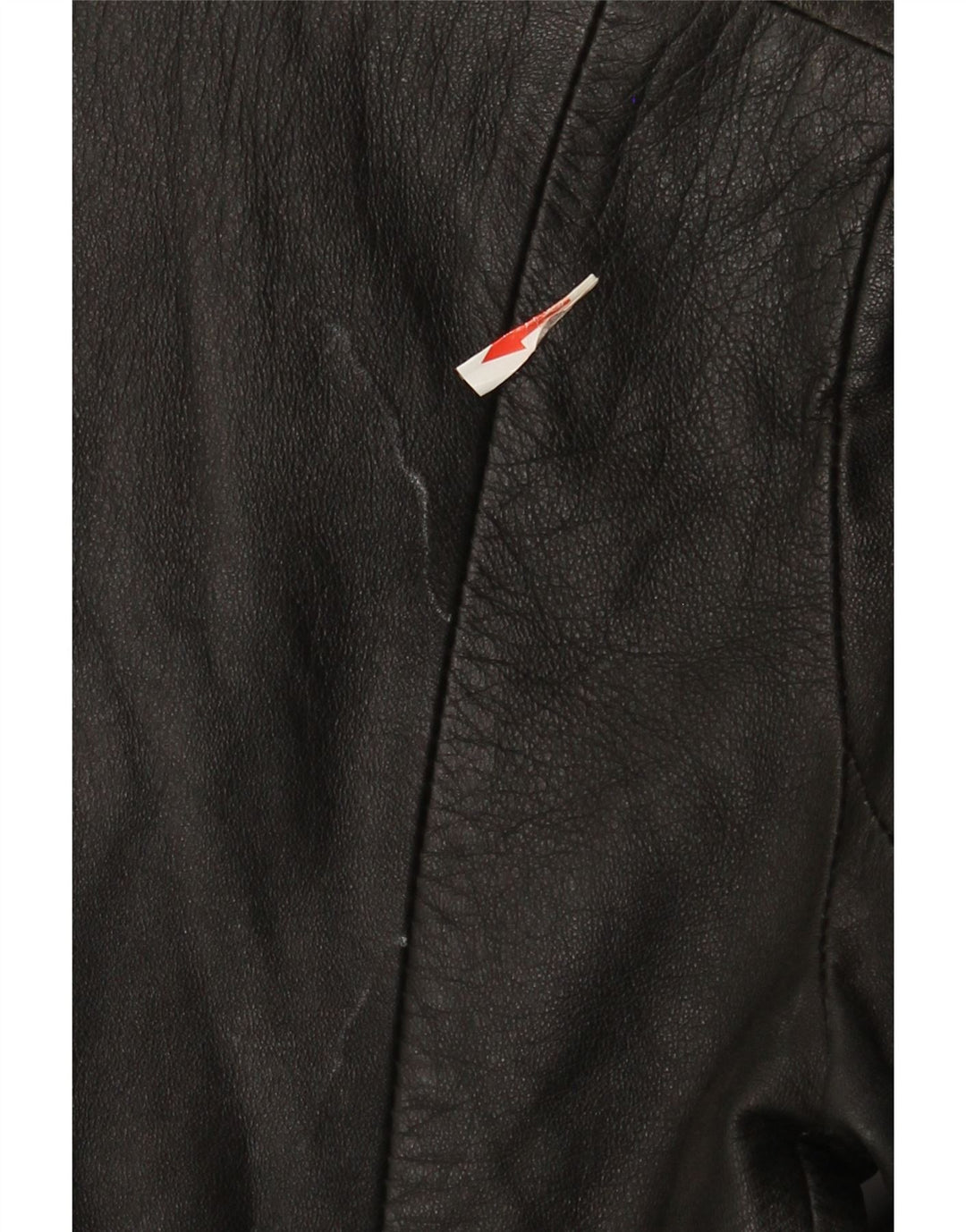 Jaqueta de couro feminina vintage Reino Unido 8 couro preto pequeno