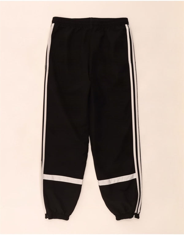 Calça de treino masculina Adidas Joggers médio preto colorblock poliéster