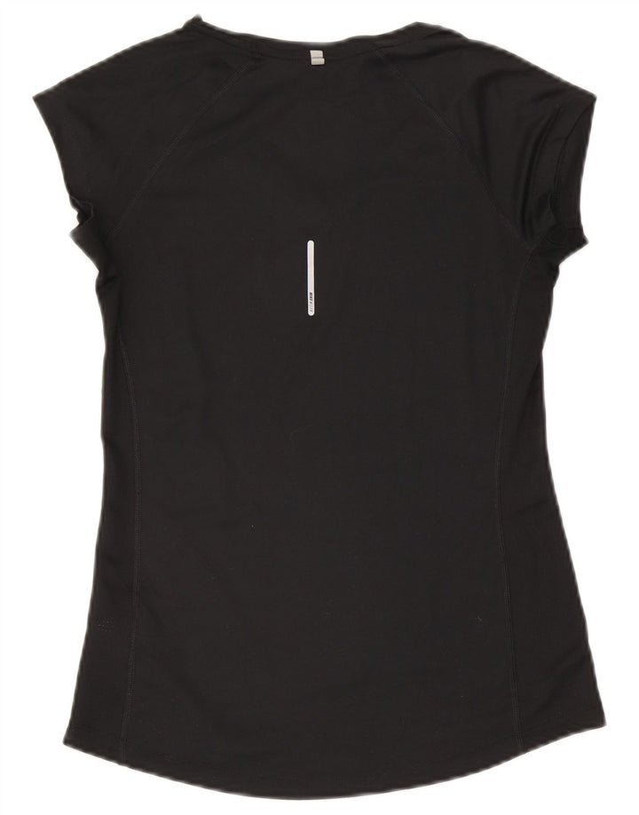 Camiseta Nike Feminina Dri Fit Top UK 8 Pequena Poliéster Preta