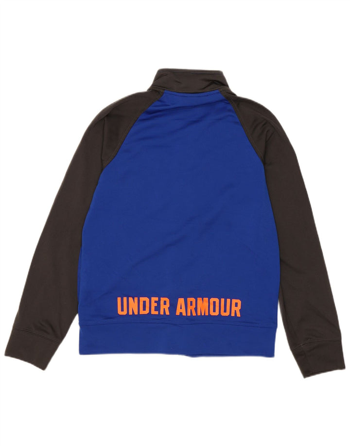 Jaqueta Under Armour Boys Treino Top 7-8 Anos Pequeno Azul Colorblock