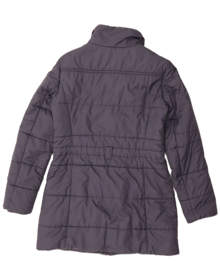 Casaco acolchoado feminino Esprit UK 12 médio azul marinho