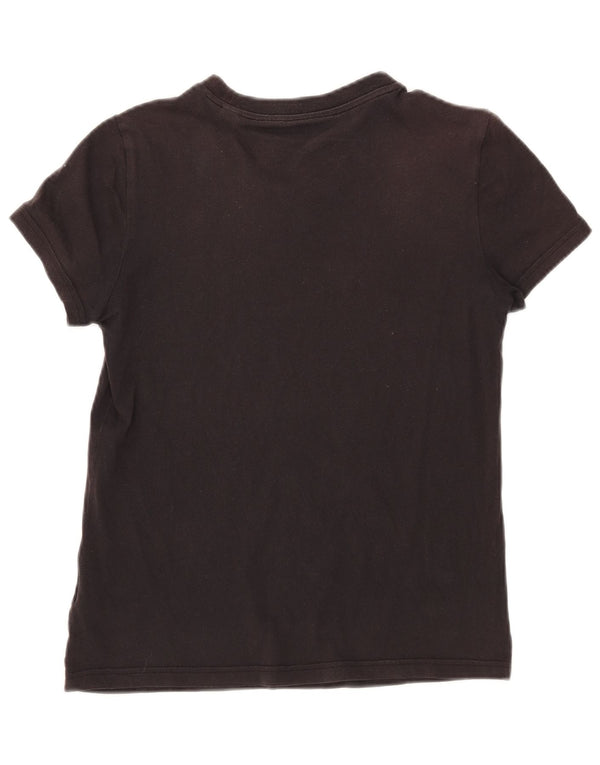 Adidas Camiseta Feminina Graphic Top UK 12/14 Médio Algodão Preto