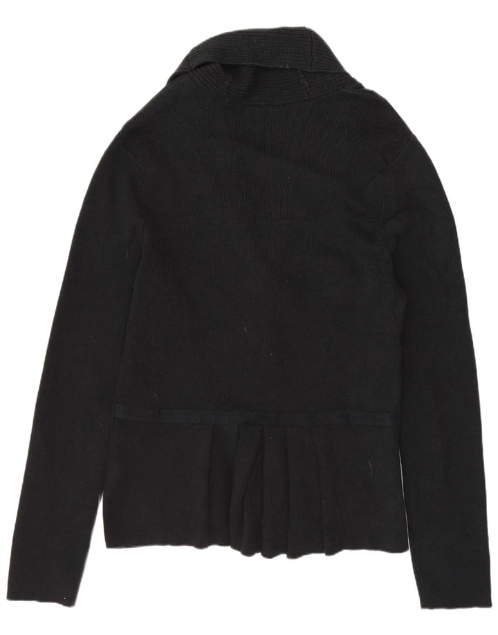 Suéter cardigã feminino CHAPS UK 18 XL algodão preto