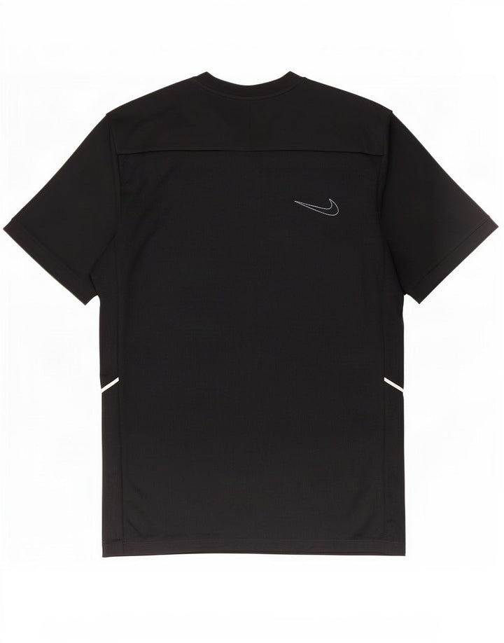 Camiseta masculina Nike Dri Fit Slim Top médio preto poliéster