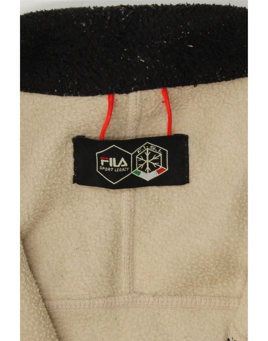 Jaqueta de lã masculina FILA UK 36 Small Off White Colourblock