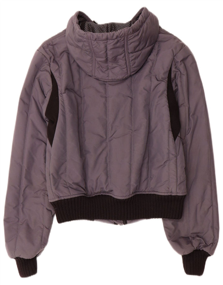 Jaqueta de chuva feminina com capuz Refrigiwear IT 44 cinza médio Colourblock Nylon