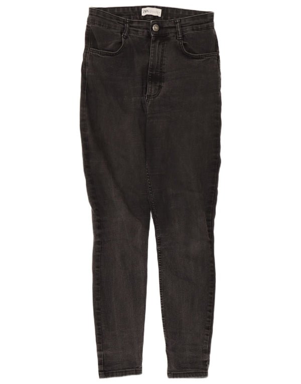Zara Jeans Skinny Feminino EU 38 Pequeno W28 L26 Algodão Cinza