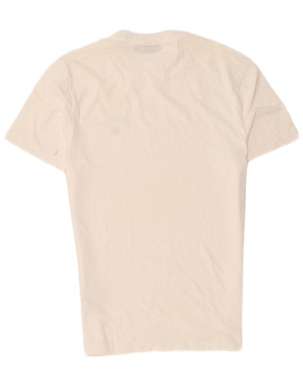 Camiseta masculina geográfica Napapijri XS algodão branco