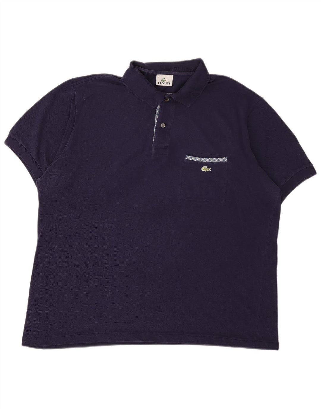 Camisa polo masculina Lacoste tamanho 5 grande azul marinho