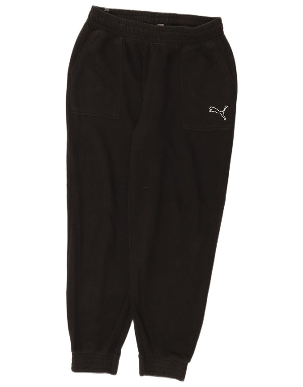 Calça de treino masculina Puma Joggers médio algodão preto