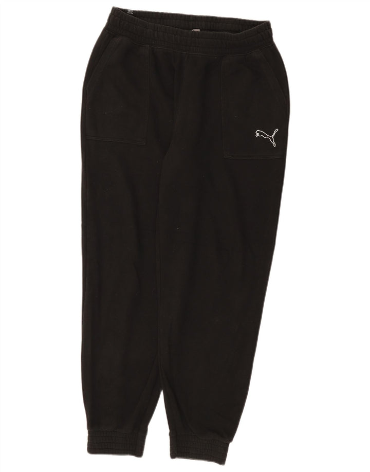 Calça de treino masculina Puma Joggers médio algodão preto