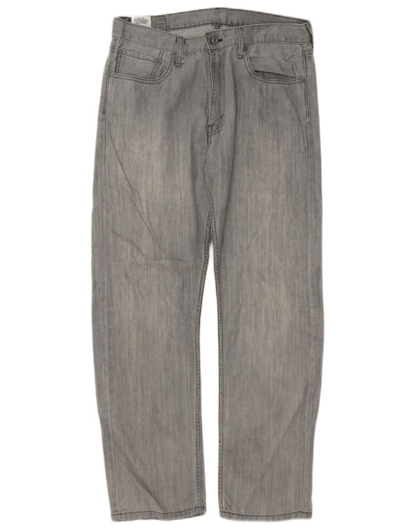 Levi's Masculino 505 Straight Jeans W33 L30 Cinza Algodão