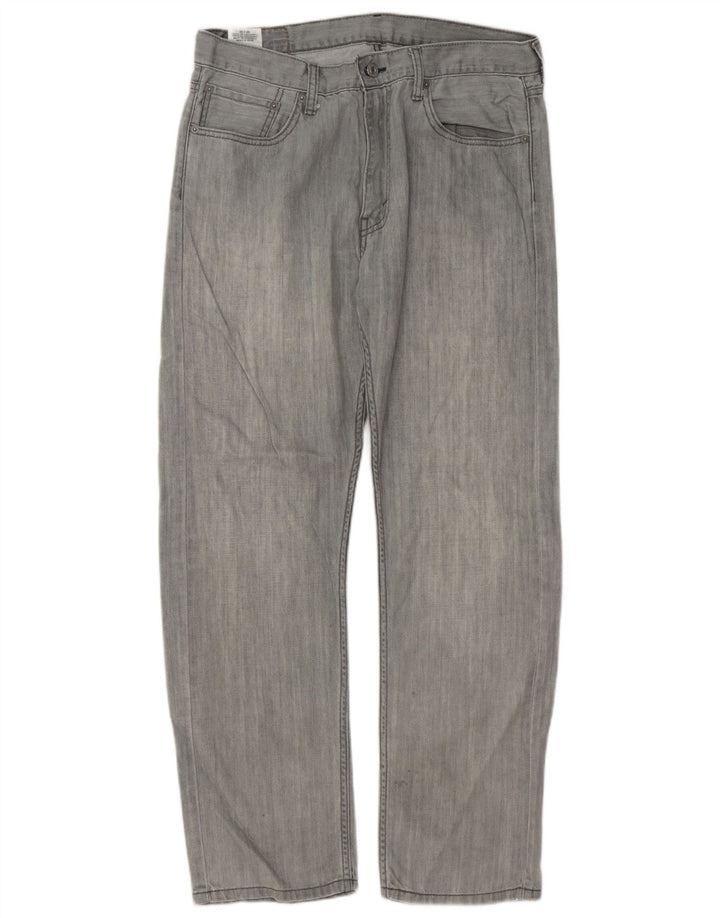 Levi's Masculino 505 Straight Jeans W33 L30 Cinza Algodão