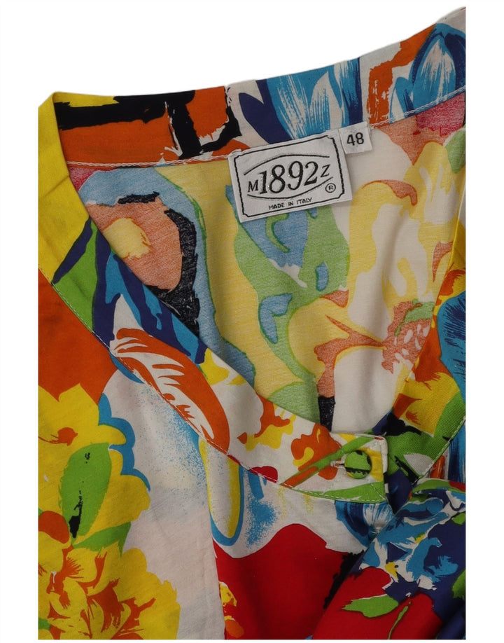 Blusa Feminina Vintage Top IT 48 XL Multicolorido Floral