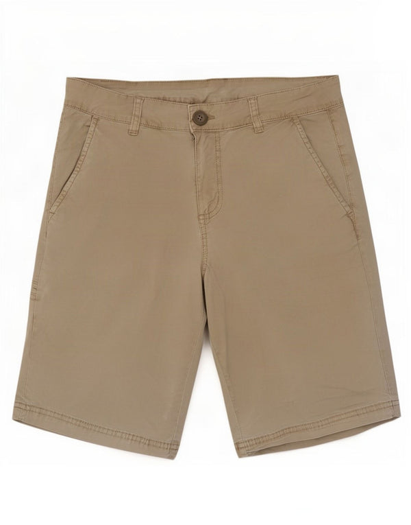 Bear Mens Chino Shorts IT 46 Pequeno W32 Algodão Bege