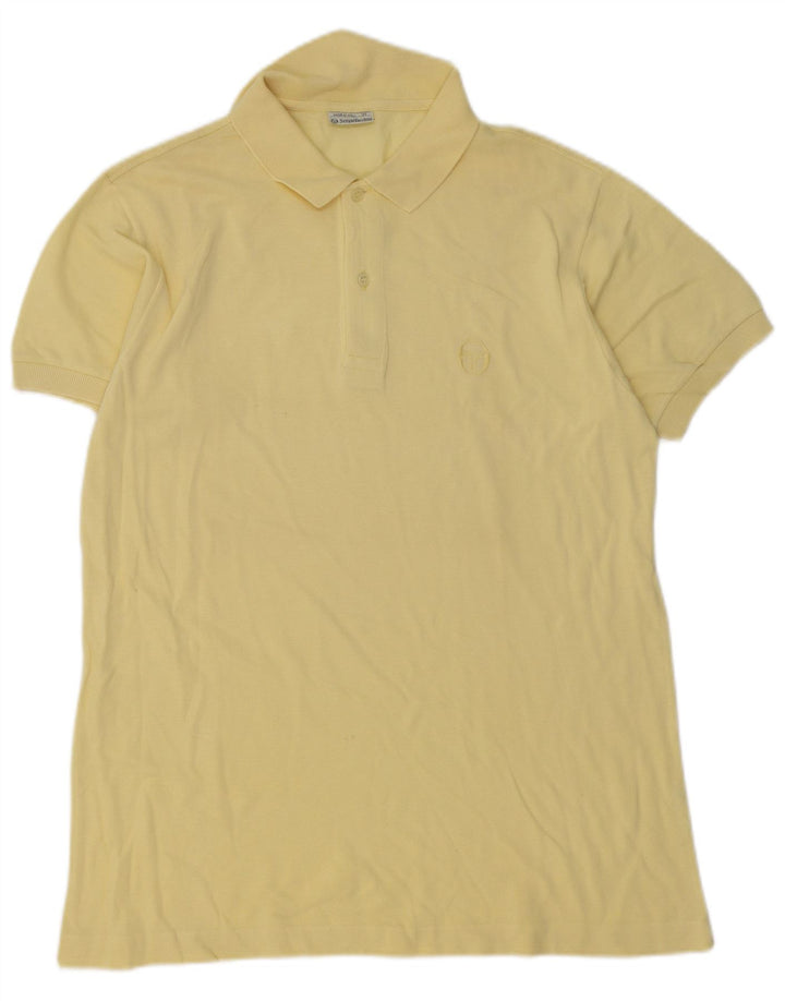 SERGIO TACCHINI Polo masculino médio algodão amarelo