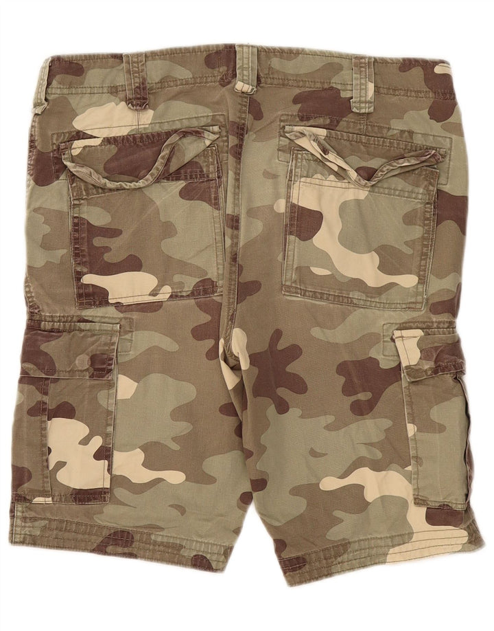Shorts cargo feminino Best Company IT 48 médio W36 camuflagem cáqui