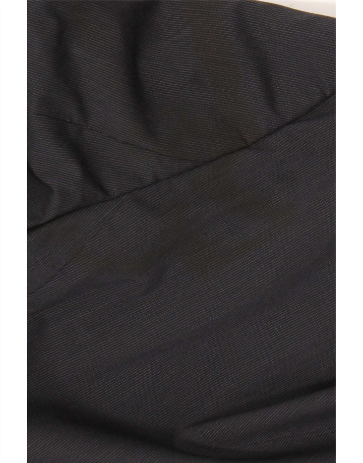 Jaqueta blazer masculina Zara com 2 botões UE 52 grande listra azul marinho