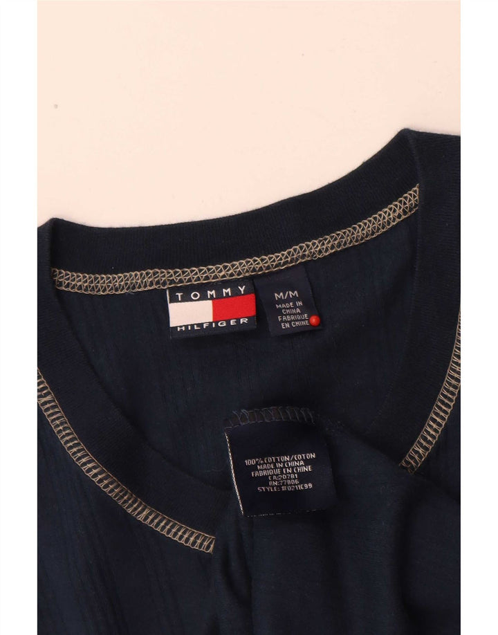 Camiseta masculina Tommy Hilfiger Top médio algodão azul marinho