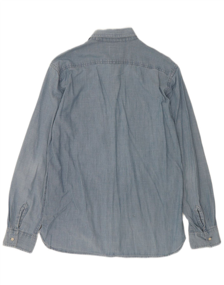 Camisa jeans masculina LEVI'S grande algodão azul