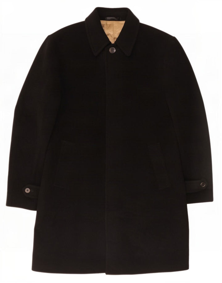 Sobretudo masculino Marks & Spencer UK 38 poliéster preto médio