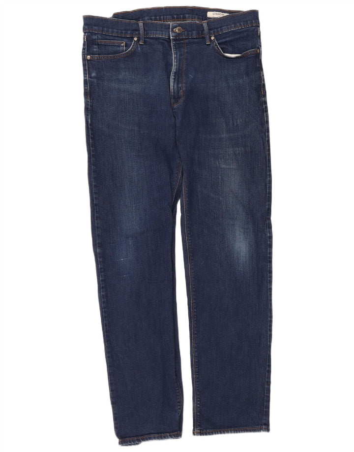 Jeans retos masculinos Marks & Spencer W38 L33 algodão azul